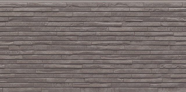 Panel de fachada FH4868K — Efecto piedra, Gris