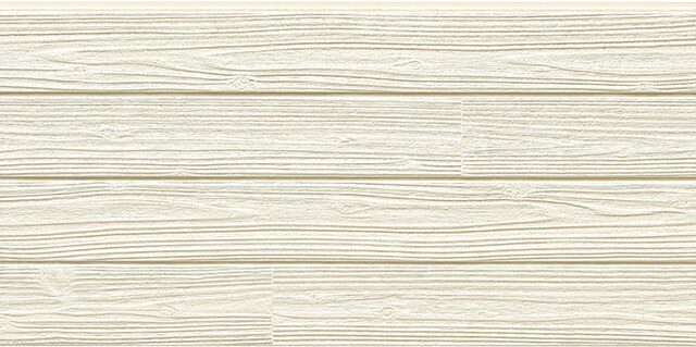 Panel de fachada FH48710U — Efecto madera, Crema