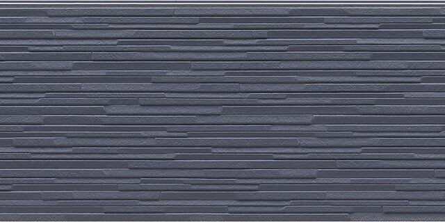 Panel de fachada FH4887U — Efecto piedra, Gris oscuro