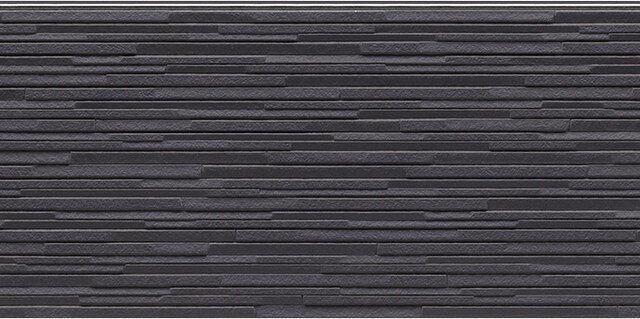 Panel de fachada FH4888U — Efecto piedra, Gris oscuro