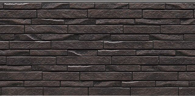 Panel de fachada FH4914U — Efecto piedra, Gris oscuro