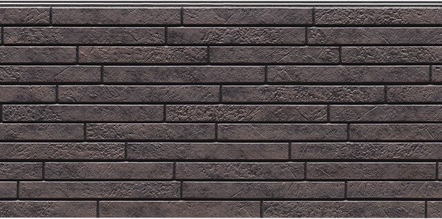 Panel de fachada FH4937U — Efecto ladrillo, Gris oscuro