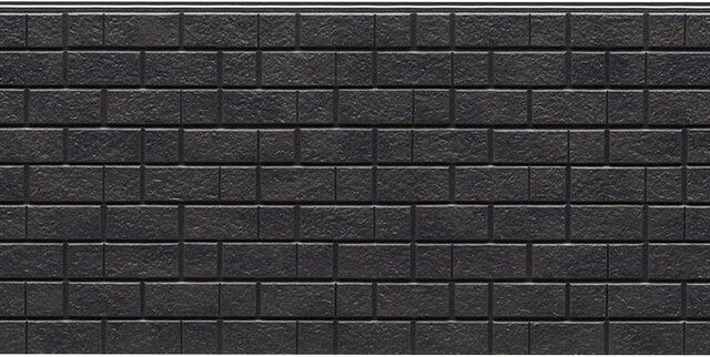 Panel de fachada FH7134U — Efecto ladrillo, Gris oscuro