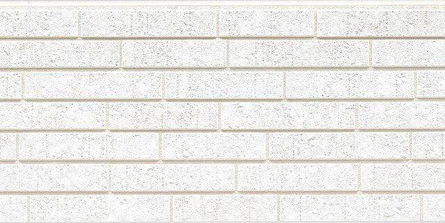 Panel de fachada FH7155A — Efecto ladrillo, Blanco