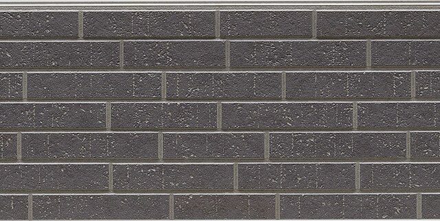Panel de fachada FH7158A — Efecto ladrillo, Gris oscuro