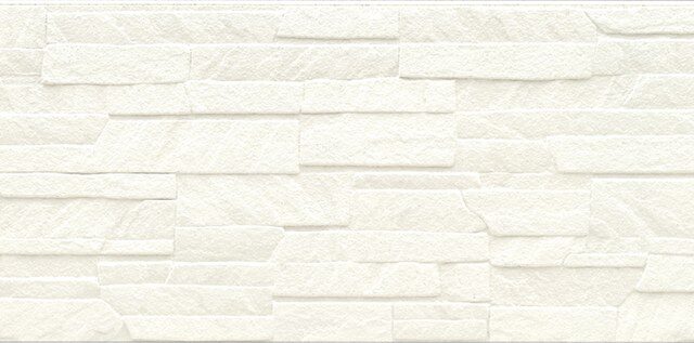 Panel de fachada HCW18110GC — Efecto piedra, Blanco