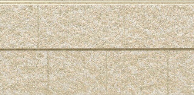 Panel de fachada HCW2332GC — Efecto piedra, Crema