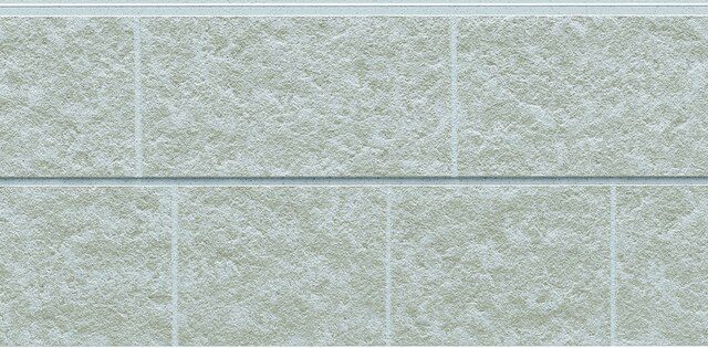 Panel de fachada HCW2333GC — Efecto piedra, Gris claro