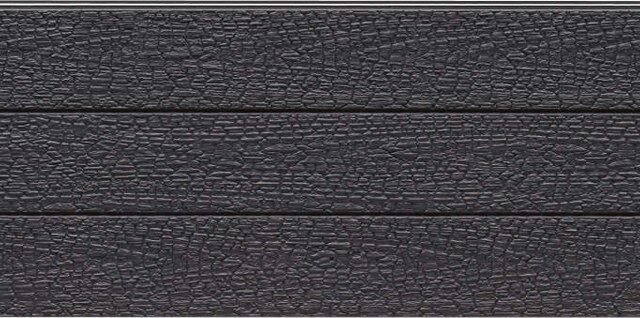 Panel de fachada HFH5481U — Efecto madera, Gris oscuro