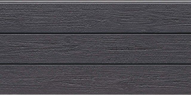 Panel de fachada HFH5491U — Efecto madera, Gris oscuro