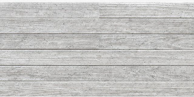 Panel de fachada HFH7431A — Efecto madera, Gris claro